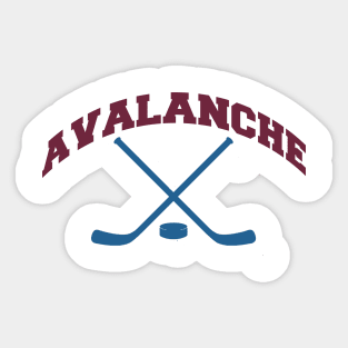 Avalanche Hokey small logo Sticker